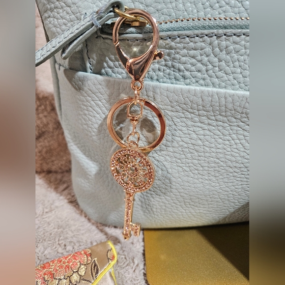 Fossil MINT GREEN Crossbody Bag & Matching Wallet Set CLEAN!! - Picture 4 of 16